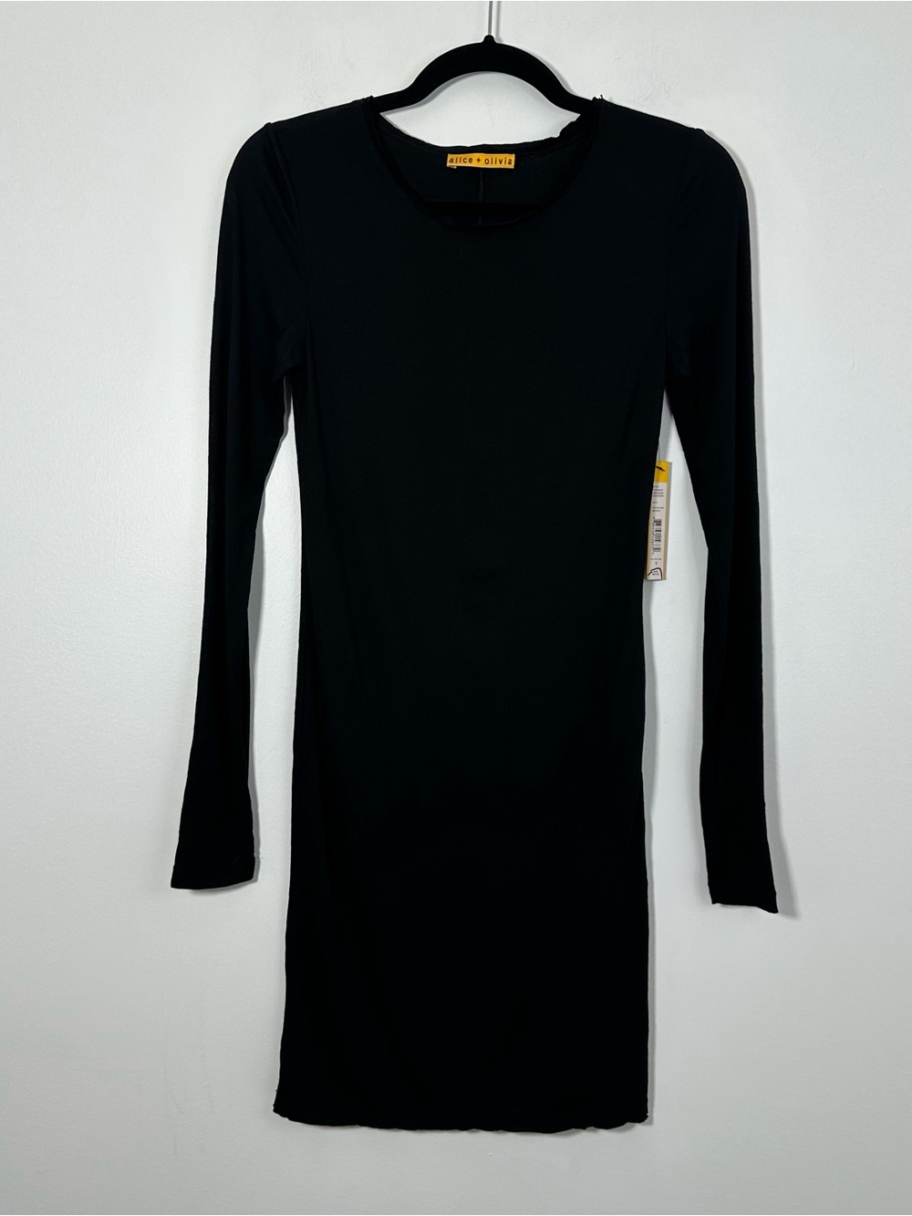 alice + olivia Women’s Audrey Diamond Keyhole Black Bodycon Dress Size S NWT NEW